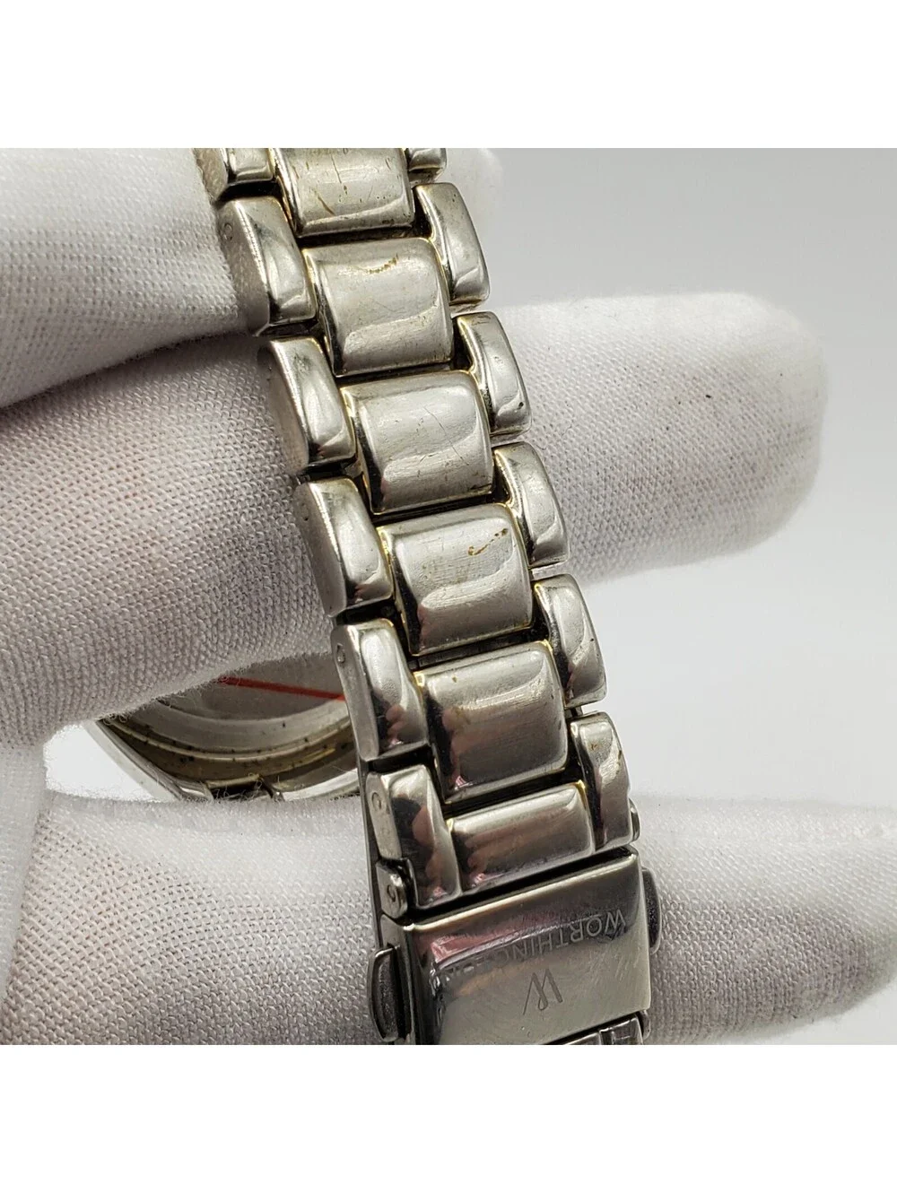 Worthington Quartz Watch 36mm Silver Tone New Battery